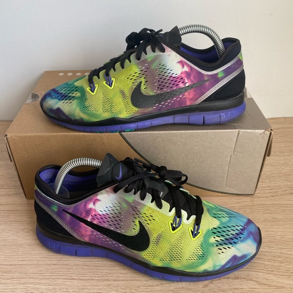 2014 Nike Free 5.0 TR Tie Dye Multicolor Women's running shoes - Size 8.5 - Picture 9 of 13